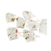 Khẩu trang muslin in hình xinh xắn cho bé